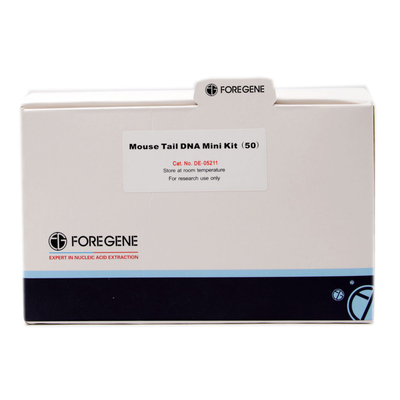 Mäuseendstück DNA-Extraktion Kit Isolation 1.25ml X2 Foregene genomische schnelle