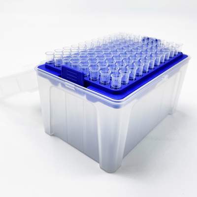 Importierte medizinische pp.-Materialien pipettieren Spitzen 100ul mit der DNAse, die frei sind und der freien RNase