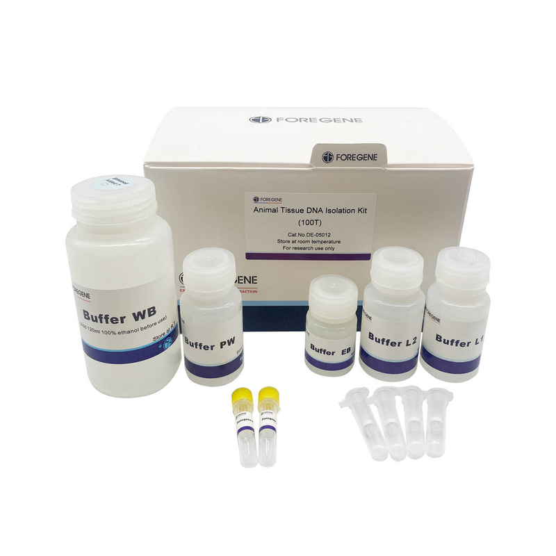 Schnelle genomische DNA-Isolierungs-Kit No-RNase-Verschmutzung des DNA-Reinigungs-Laborreagens-tierischen Gewebes
