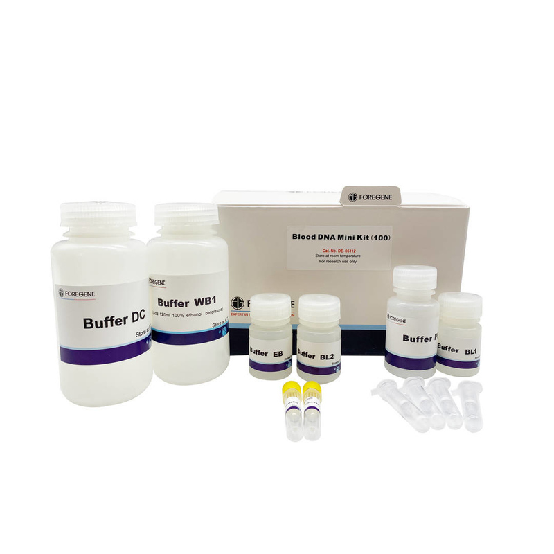 Genomische DNA-Reinigung DNA-Isolierungs-Ausrüstungen von Vollblutbiologieexperimente genomischer DNA-Extraktion